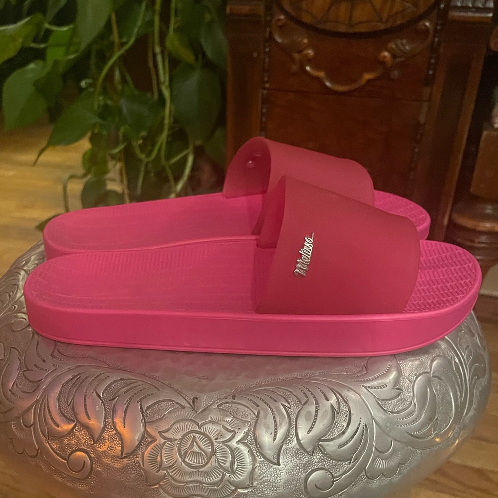 Melissa Pink Slide Sandals